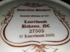 2002 Laurelwood Australian Shepherd Collector Plate