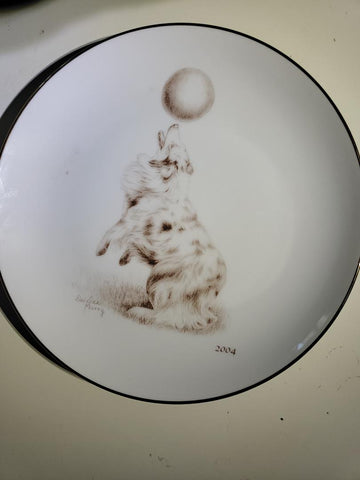 2004 Laurelwood Australian Shepherd Collector Plate