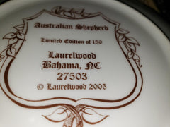 2005 Laurelwood Australian Shepherd Collector Plate