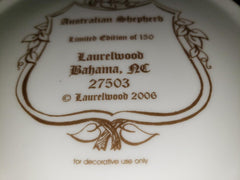 2006 Laurelwood Australian Shepherd Collector Plate