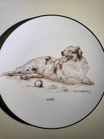 2006 Laurelwood Australian Shepherd Collector Plate