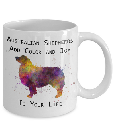 Aussies Add Color and Joy Ceramic Mug