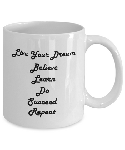 Believe Learn Do Ceramic Mug