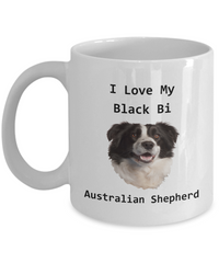 I Love My Black Bi Aussie mug