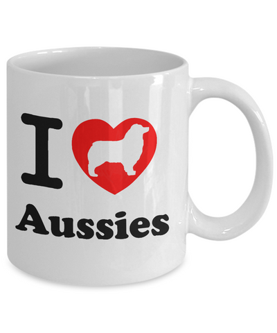 I Love Aussies Ceramic Mug