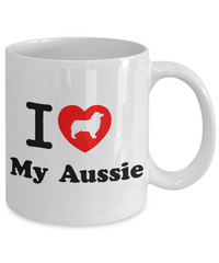 I Love My Aussie 11 oz quality  ceramic mug