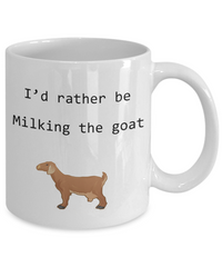 I'd Rather be Milking the Goat Ceramic Mug