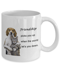 Friendship Picks You Up Ceramic Mug